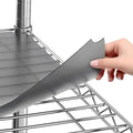 Shelf Liners for Wire Shelf System: Set of 5 in Graphite: 18 x 60 inch: Plastic by Sterling+Shelf+Liners