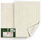 Pearl Linens Pack of 2 100% Cotton Bath Mat 18x25 inches, Soft & Absorbent - Image 3