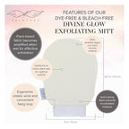 Seraphic Skincare Divine Glow Exfoliating Mitt – 100%, Bleach-Free Vegan - Image 3