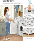 SONGMICS Laundry Hamper with Lid, 110L Clothes Hamper with 2 Removable Liner - Image 7