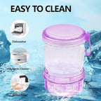 Leakproof Denture Case Purple Denture Soaking Cup False Teeth Container - Image 8