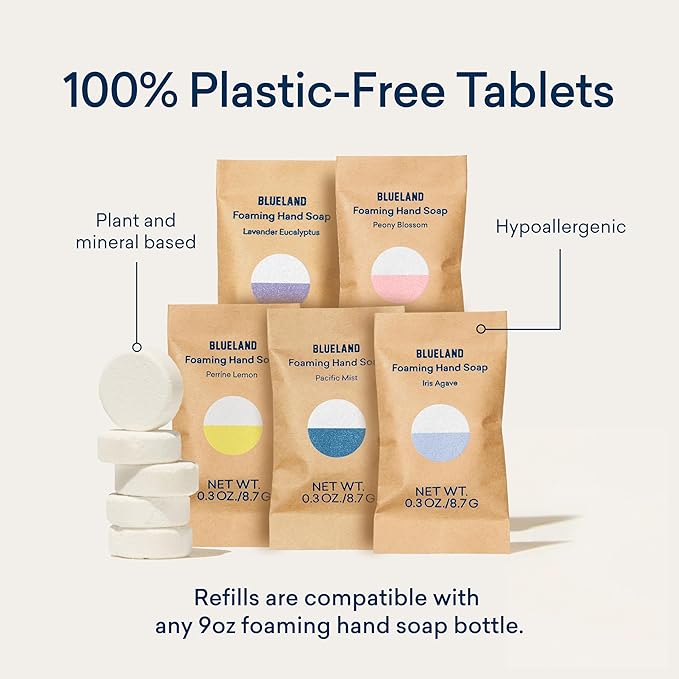 BLUELAND Foaming Hand Soap Refill Tablets, Variety Pack Scents, Eco Friendly - Image 2