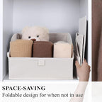 WUIKE Closet Storage Bins, Large Trapezoid Storage Boxes - Image 3