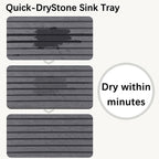 Set of 4 Water Absorbent Diatomite Coasters, Diatomaceous Earth Kitchen Soap - Image 5