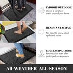 Yimobra Large Door Mat 36x24, All-Weather Waterproof Non-Slip Welcome Matt - Image 5