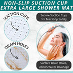 ENKOSI Extra Large Square Non Slip Shower Mat - Image 2