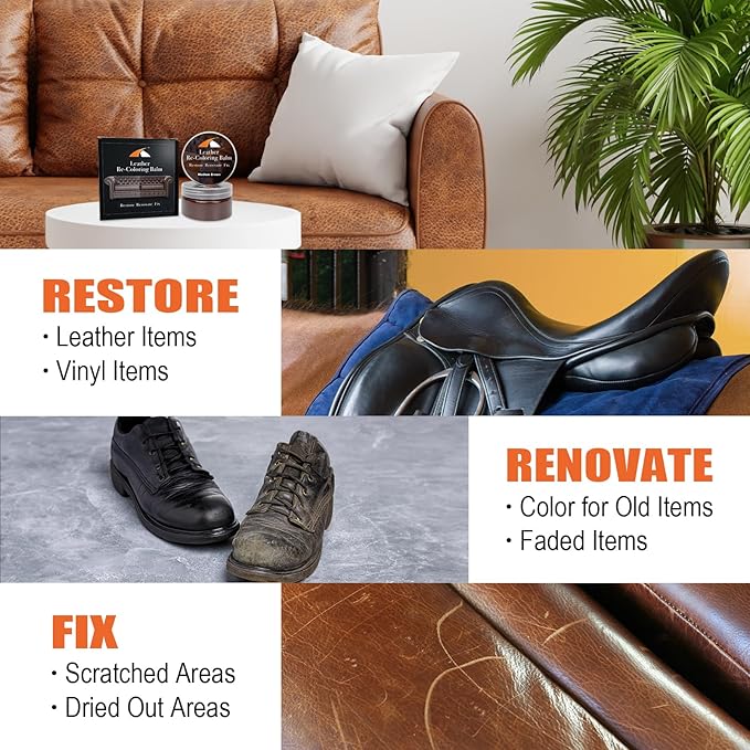 Medium Brown Leather Repair Kit - Image 5