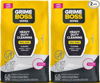 Grime Boss Heavy Duty Surface and Hand Wipes | Wet Wipes Remove Paint, Dirt | by GRIMEBOSS