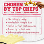 KITCHEN PERFECTION Silicone Smoker Oven Gloves - Image 6
