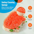 12 Pcs Scrubber Sponge Cat Smiley Shape Cleaning Sponge Double Sided Dish - Image 7