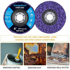 6 Pack 4" x 5/8" Strip Discs Stripping Wheel Fit Angle Grinder Clean and Remove - Image 4