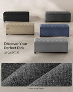 SONGMICS Storage Ottoman Bench, Foot Rest - Image 6