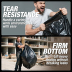 Heavy Duty Contractor Trash Bags 30-33 Gallon 50 Count, 1.5 Mil Extra Thick - Image 3