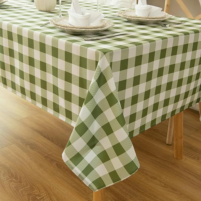 Classic Gingham Buffalo Tablecloth Fabric - Image 8
