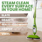 H2O X5 Dual Buff Steam Mop, 8 in 1 Handheld Steam Cleaner - Image 5