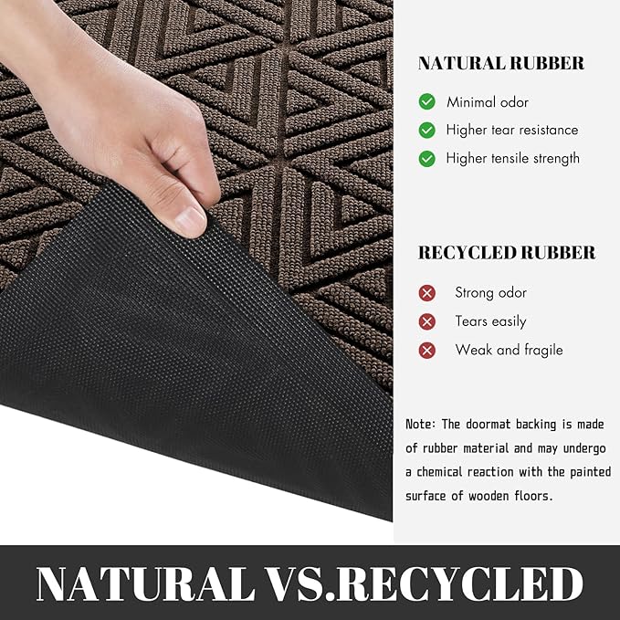 Yimobra Large Door Mat 47x24, All-Weather Waterproof Non-Slip Welcome Matt - Image 5