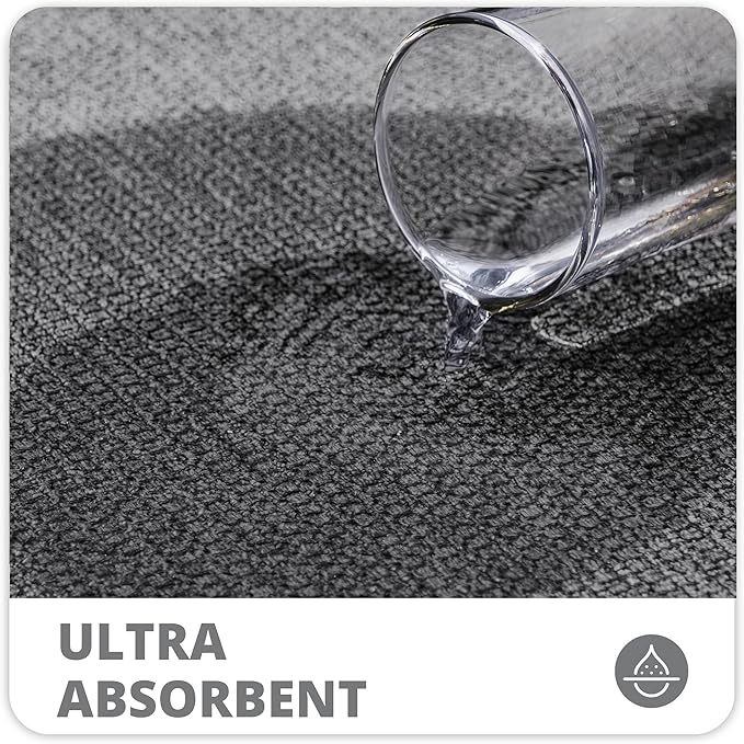 Toilet Rugs U Shaped Bathroom Rug, Machine Washable Non Slip Quick Dry Super - Image 3