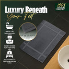 Pearl Linens Pack of 2 Washable Cotton Bath Mat 18x25 - Image 6