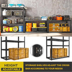 REIBII 40" W Garage Shelving 2240 LBS Storage Shelves Adjustable Heavy Duty - Image 6