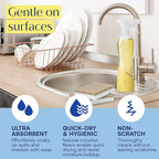 FabTab Coconut and Cellulose Sponges, Plant-Based, Non-Scratch Cleaning Sponges - Image 4