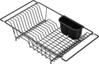 SIMPLE HOUSEWARE Large Over Sink Counter Top Stainless Steel Dish Drainer - Image 5