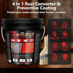4-in-1 Rust Converter & Metal Primer, 141 Fl OZ Red Rust Inhibitor Paint - Image 4