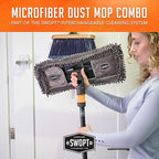 SWOPT 18” Microfiber Dust Mop + 60" Steel Handle, Combo — Dust Mop Head - Image 5