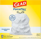 Glad ForceFlex Tall Kitchen Drawstring Trash Bags, 13 Gal, Fragrance Free - Image 11
