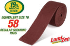 Heavy Duty Scrubbing Pad Roll 19ft Ultra Size Sponge Scouring Pad Brown19ft x - Image 2