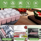 Silicone Ice Cube Tray, 3 Pack Easy-Release Stackable Ice Trays - Image 2