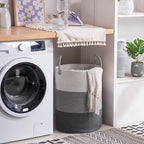 YOUDENOVA Woven Rope Laundry Hamper Basket, 58L Tall Luandry Basket, Baby - Image 6