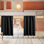 RYB HOME Short Curtains for Living Room Blackout Portable Blinds Shades for by RYBHOME