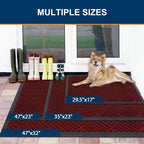 Smiry Front Door Mat Outside Entrance, Heavy Duty Outdoor Indoor Mat, Natural - Image 2