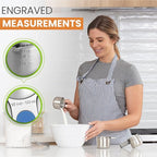 Spring Chef Magnetic Stainless Steel Measuring Cups, Kitchen Tools - Image 6