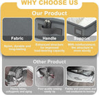 4-Inch Under Bed Storage Containers | Sturdy Sidewalls | Clear Cover & Label - Image 4