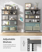 SONGMICS 5-Tier Storage Shelves, Load 2310 lb, Boltless Assembly, Adjustable - Image 5