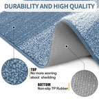 Kitinjoy Indoor Outdoor Door Mat, 59x36 Non-Slip Absorbent Dirt Trapper - Image 3