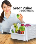TidyFriend Plastic Stackable Storage Bins - Image 4