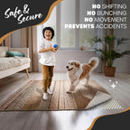Nevlers 6'x9' White Under Rug Non Slip Pad | PVC Foam Non Slip Rug Pad & Carpet - Image 3