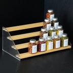 nianfeng Tiered Spice Rack, 4-Tier Spice Pantry Kitchen Cabinet Organizer by nianfeng