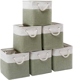 Cube Storage Bins, Collapsible Fabric Storage Cubes Bins, 11 Inch Cube Storage by BOFUGA