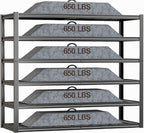 60" Wide Heavy Duty Garage Shelving Adjustable 6 Tier Garage Storage Shelves - Image 3