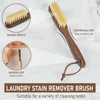 Takavu White Boar Bristle Laundry Stain Brush Set - Image 3