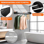 FOCHIER F Laundry Drying Rack Wall Mounted Clothes Drying Rack Collapsible - Image 4