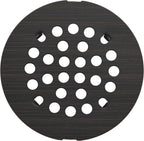 rrajj 4-1/4 Inch Round Snap-in Shower Floor Drain Cover Replacement Cover by RRAJJ