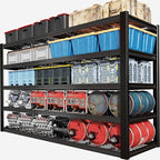 65" W Garage Shelving Heavy Duty, 5 Tier Garage Shelves, Commercial Metal Shelf - Image 7