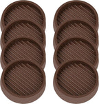 4X4 Round Rubber Caster Cups, Non Slip Furniture Pads, Anti-Slip Gripper by VOCOMO