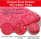16.5 inch Mop Pads Refills, 3 Pack Microfiber Reusable Replacement Mop Pads - Image 2