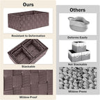 Woven Storage Baskets, Storage Bins, Cube Basket Container Baskets Storage - Image 5