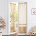 Tollpiz Sheer Door Curtains Closet Linen Textured Curtains Sheer Doorway Light by Tollpiz